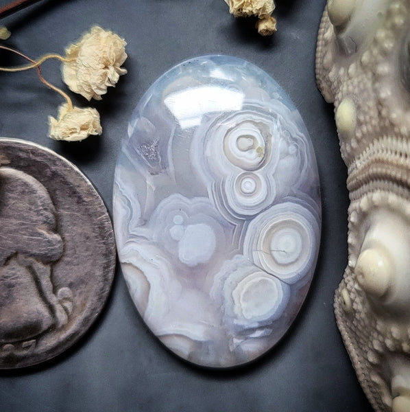 Luna Agate Oval Cabochon