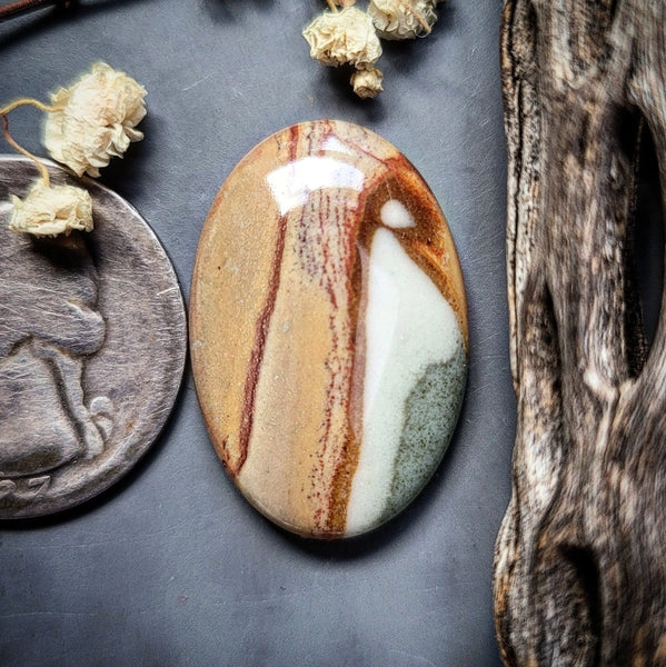 Polychrome Jasper Oval Cabochon