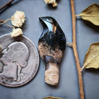 Palm Root Magpie Cabochon