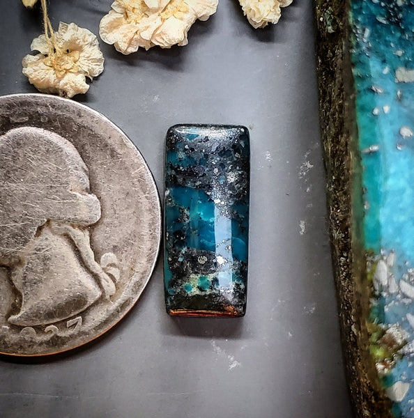 Itacha Peak Turquoise Bar Cabochon