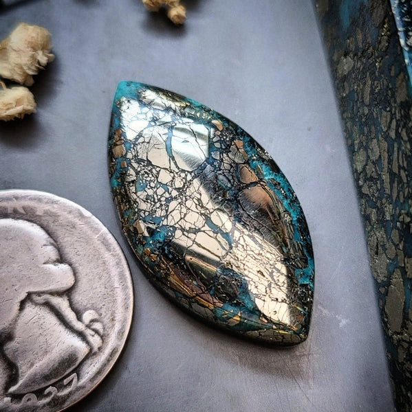 Morenci 2 Marquise Cabochon