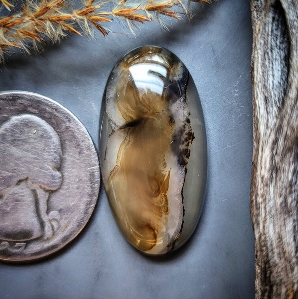 Montana Agate Oval Cabochon