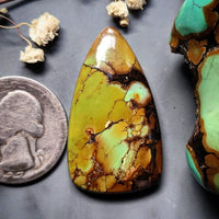 Polychrome Hubei Drop Cabochon