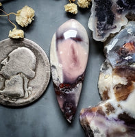 Sci-Fi Porcelain Jasper Drop Cabochon