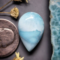 Larimar Drop Cabochon